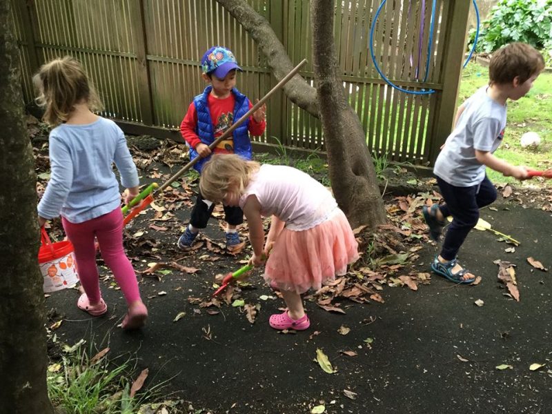 Busy day exploring in preschool